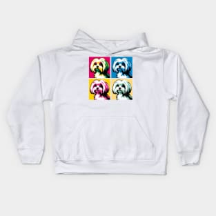 Maltese Pop Art - Dog Lover Gifts Kids Hoodie